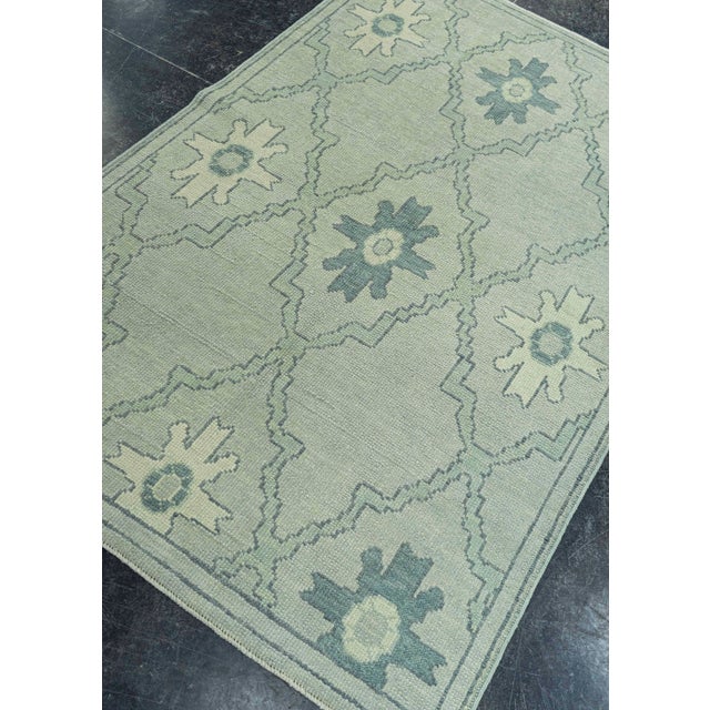Gray Turkish Oushak Rug 3'11"x 5'11" #19106 For Sale - Image 8 of 8