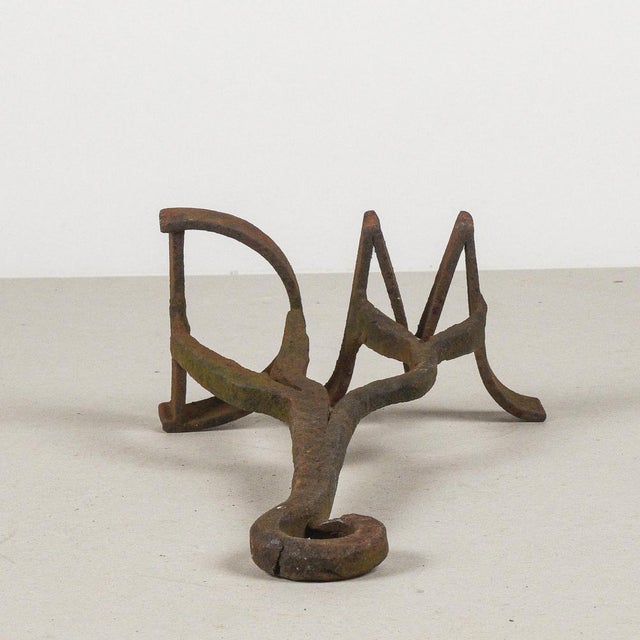 Antique Fire Branding Stamp Tool with Initials D.M. For Sale - Image 9 of 9