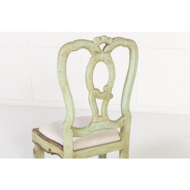 Antique Italian Painted Chairs, 1700s, Set of 10 For Sale - Image 12 of 13