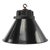 Paint Vintage Industrial German Cast Iron, Black Enamel and Frosted Glass Pendant Light from Siemens For Sale - Image 7 of 7