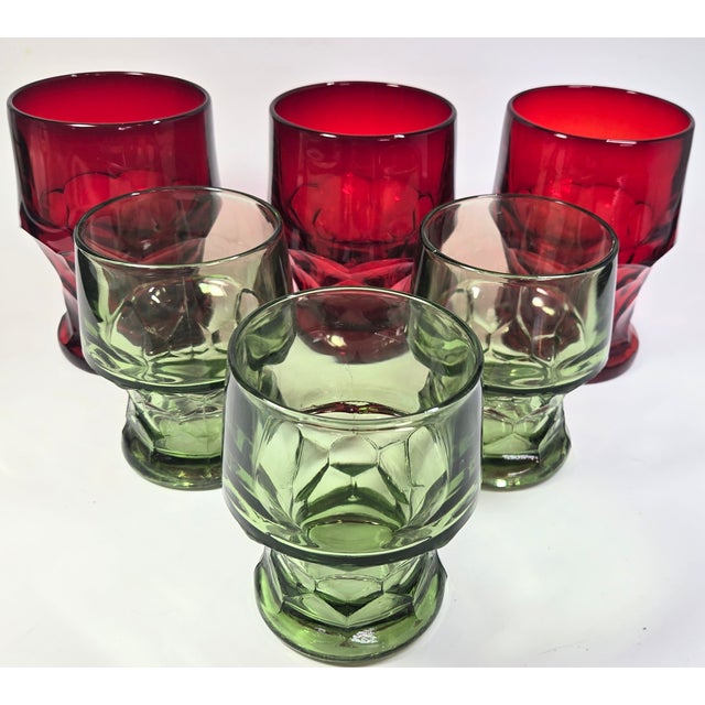 Holiday Lowball Glasses- Set of Six For Sale - Image 12 of 12
