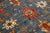 Textile 8 X 14 Contemporary Serapi-Style Blue Wool Rug Featuring a Floral Design For Sale - Image 7 of 10