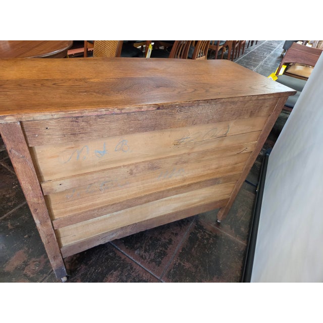 Victorian Antique 1900s Mission Oak Arts & Crafts Dresser Solid Oak For Sale - Image 3 of 8