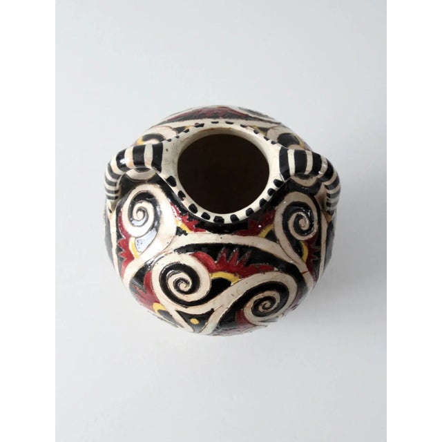Vintage Italian Ceramic Vase For Sale - Image 9 of 11