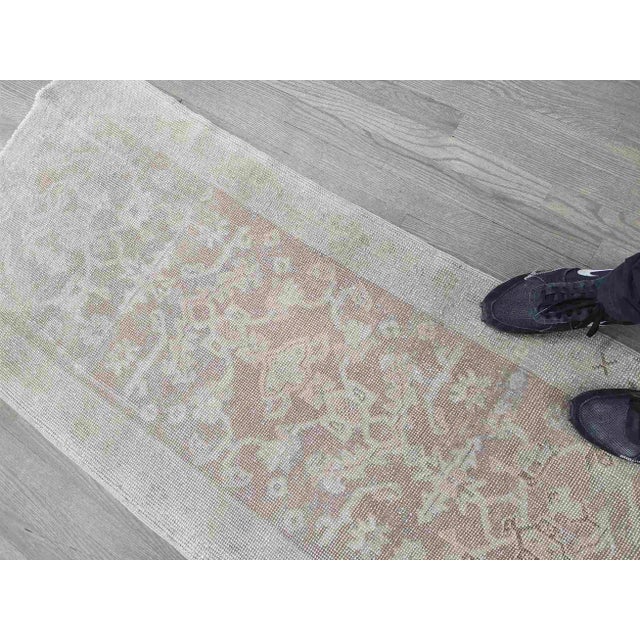 Gray Vintage 19 Foot Neutral Turkish Runner - 2'5" x 19'4" For Sale - Image 8 of 9