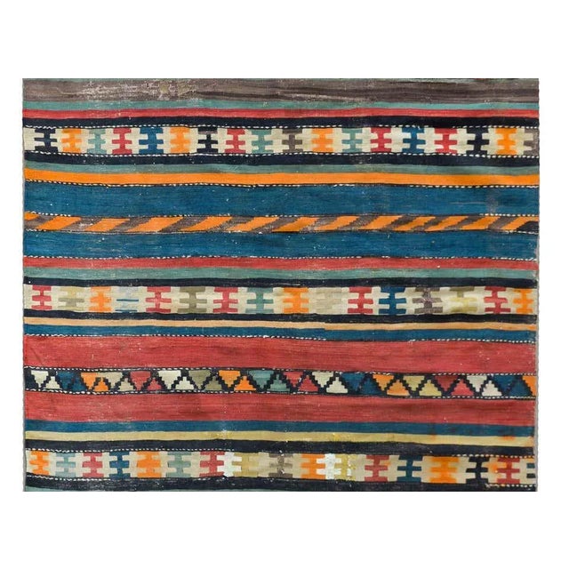Tribal Early 20th Century Shahsevan Kilim Runner For Sale - Image 3 of 13