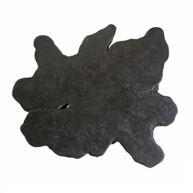 Blackened Lychee Stump Table For Sale - Image 4 of 5