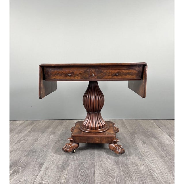 19th Century Mahogany Drop-Leaf Table For Sale - Image 13 of 13