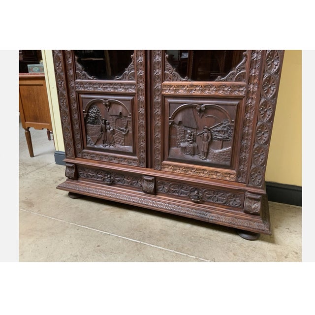 Antique Breton Display Cabinet, 1880 For Sale - Image 10 of 11