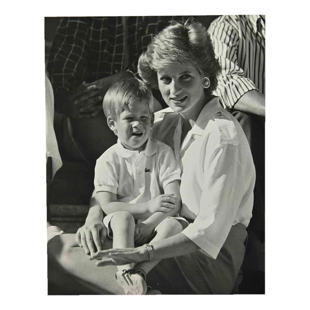 Unknown, Lady Diana and Prince Harry, Vintage Photograph, 1960s For Sale