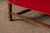 Ruby Red Vintage Leather Wingback Armchair in Red For Sale - Image 8 of 8