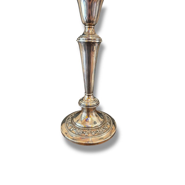 Gorham Silver Co. 1970s Gorham Silver Candle Holders For Sale - Image 4 of 5