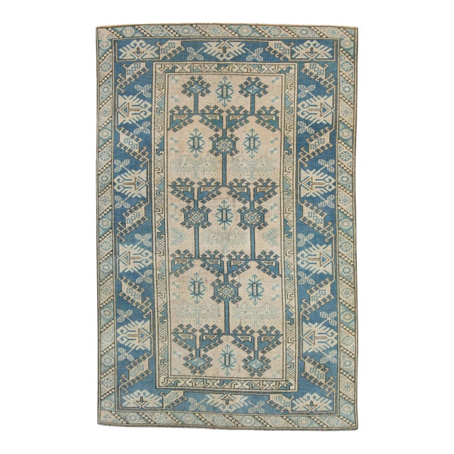 Turkish Vintage Anatolian Rug 4'1" x 6'4" #17948 For Sale
