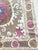 1960s Suzani Tapestry - Red Tashkent Embroidery 4' X 4'4'' For Sale - Image 5 of 9