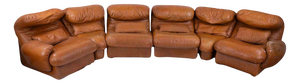 Vintage Modular Sofa in the style of Vico Magistretti, 1970s, Set of 6