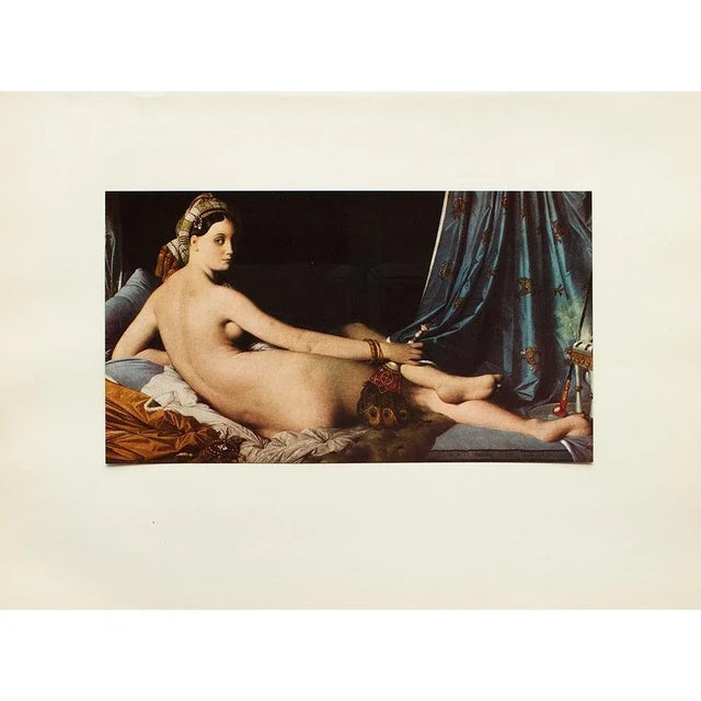 1955 After Ingres "Odalisque", Vintage First Edition Full-Color Print For Sale In Dallas - Image 6 of 8