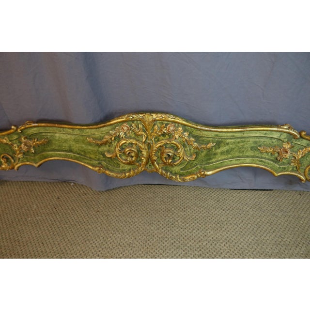 Louis XV Style Bed in Gilded Wood, 1950s For Sale - Image 10 of 13