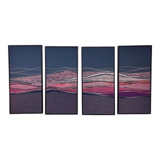 Set of Fiber Art Panels by Pamela Twycross-Reed For Sale