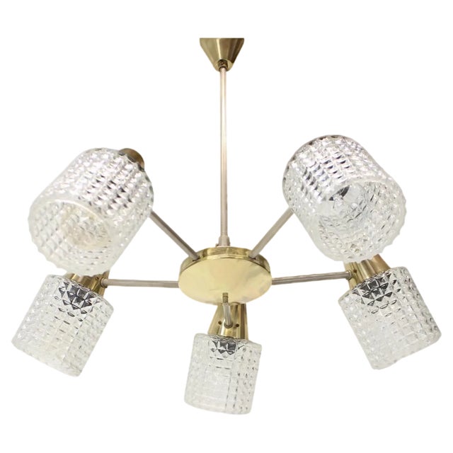 Mid-Century Pendant from Kamenický Šenov, 1970s For Sale