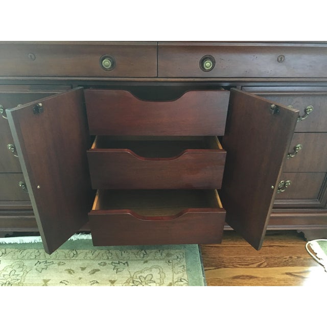 Lexington Vestiges of the Past Triple Dresser Mahogany Finish Chairish