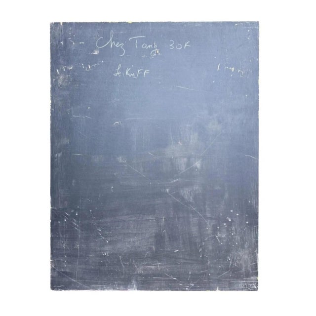 1990s Linda Le Kinff "Chez Tang" Original Oil on Wood Panel, 1995 For Sale - Image 5 of 7