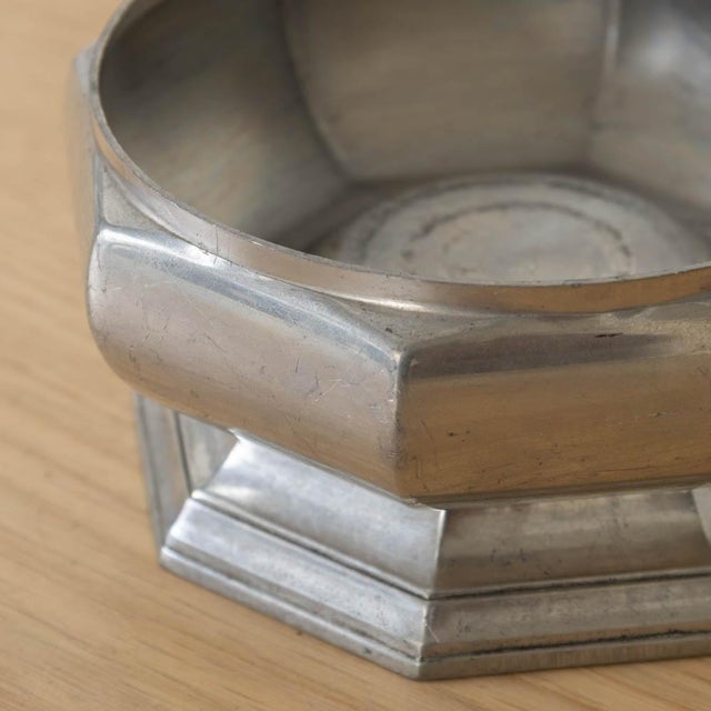 Silver French Art Deco Silver Octagon Dish For Sale - Image 8 of 11