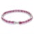 18k White Gold 15.5 CTW Ruby Octagon Tennis Bracelet, Modern Design For Sale - Image 4 of 11