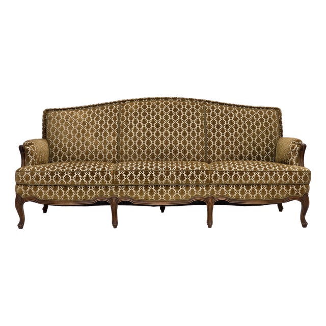 Vintage Danish Three-Seater Sofa in Furniture Velour, 1950s For Sale