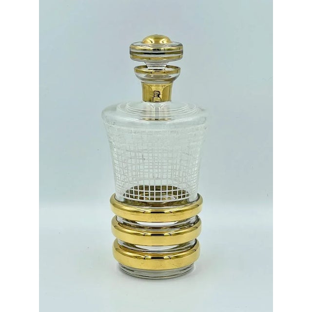 Art Deco Style Bohemian Liquor Set from Borocrystal, 1950s, Set of 5 For Sale - Image 4 of 8