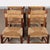 French Straw-Seated Chairs, 1940s, Set of 6, in Good conditions. Designed 1920 to 1949