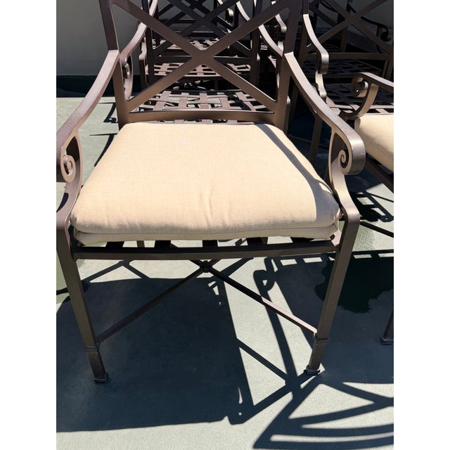 2000 - 2009 Brown Jordan Venetian Dining Chairs, 8 Pieces For Sale - Image 5 of 5