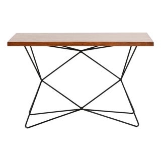 Table in Teak and Black Lacquered Metal by Bengt Johan Gullberg, 1950s For Sale