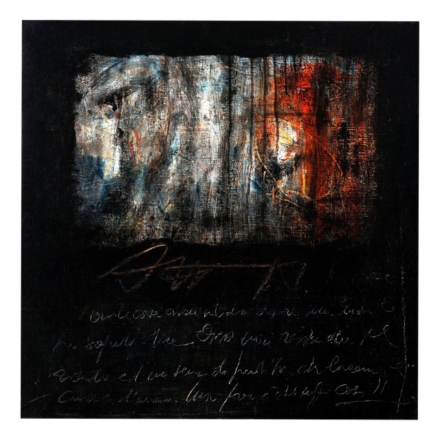 Massimo D'Orta, Il Grande Inverno MD 55, Abstract Painting, Mixed Media on Canvas, 2008 For Sale