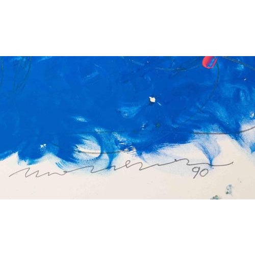 Mixed media on paper realized in 1990. Hand signed and dated in the lower margin. Authentication certificate by the Artist...