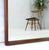 Mid Century Modern 2" Deep Profile Solid Walnut 32x43 Rectangle Wall Mirror MINT For Sale - Image 10 of 15