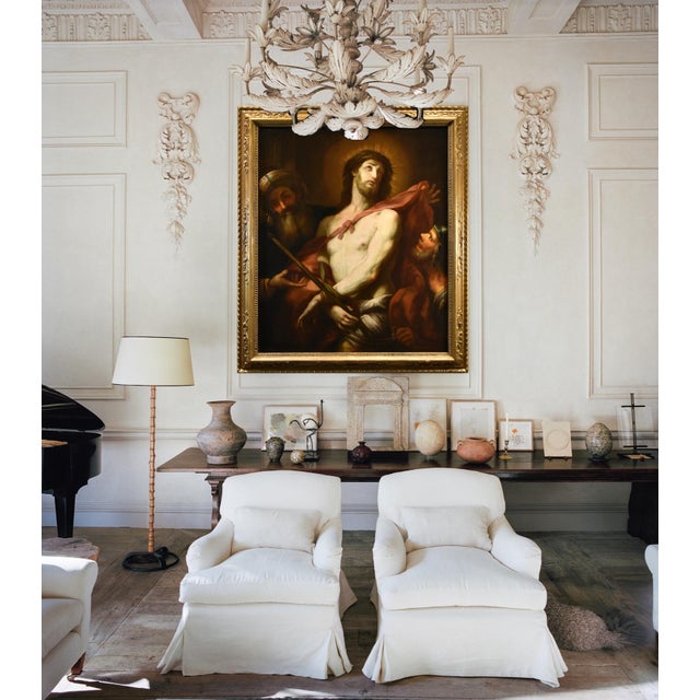 Workshop of Valerio Castello, Ecce Homo, 1650, Oil on Canvas, Framed For Sale - Image 15 of 17