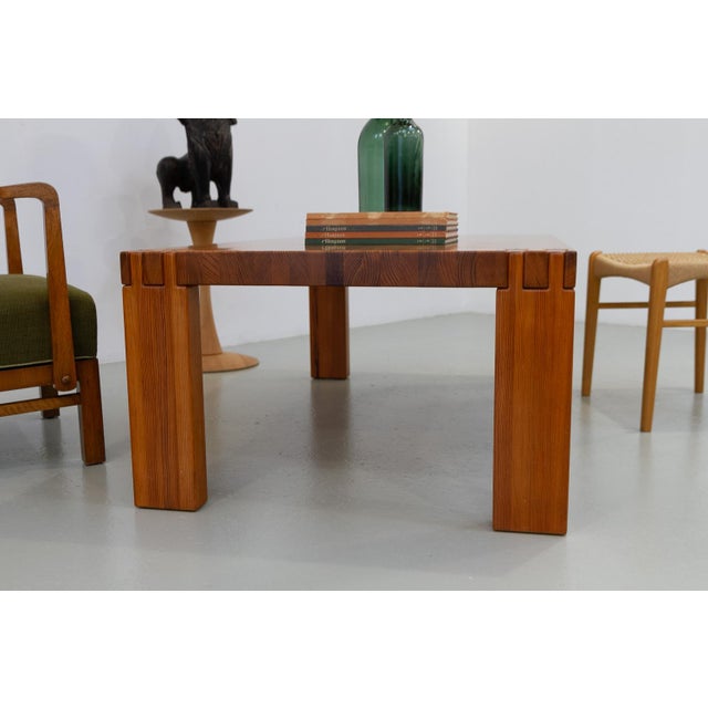 Danish Brutalist Coffee Table in Oregon Pine, 1970s For Sale - Image 17 of 18