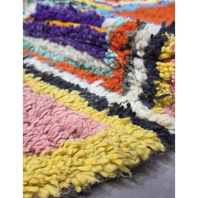 2020s Moroccan Color-Block Patchwork Design Rug - 9.4 X 5.9 Ft For Sale - Image 5 of 8