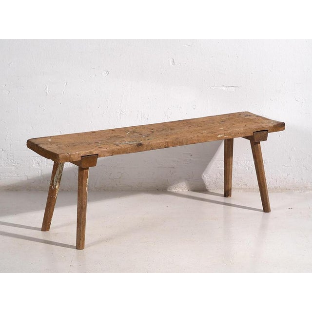 Small Vintage Bench, 1920 For Sale - Image 9 of 9
