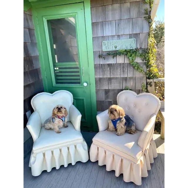 A Boudoir Sweetheart Chair Attributed to LoveShackFancy For Sale - Image 11 of 11