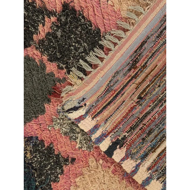 Blue Vintage Boujad Berber Rug For Sale - Image 8 of 9