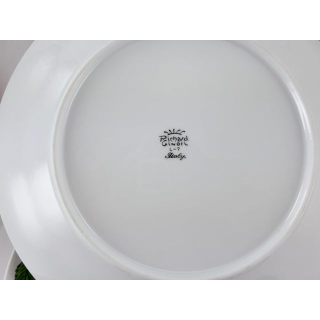 Richard Ginori 1970s Richard Ginori Italy Cherries and Blossoms Dinner Plates - Set of 6 For Sale - Image 4 of 4