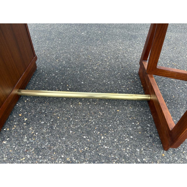 1960s 1960s Mid Century Modern Walnut Edward Wormley “Precedent” Writing Desk for Drexel For Sale - Image 5 of 11