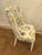 Hollywood Regency Mid 20th Century Adorable Channel Back Chair in Schumacher Ming Vase Fabric For Sale - Image 3 of 4