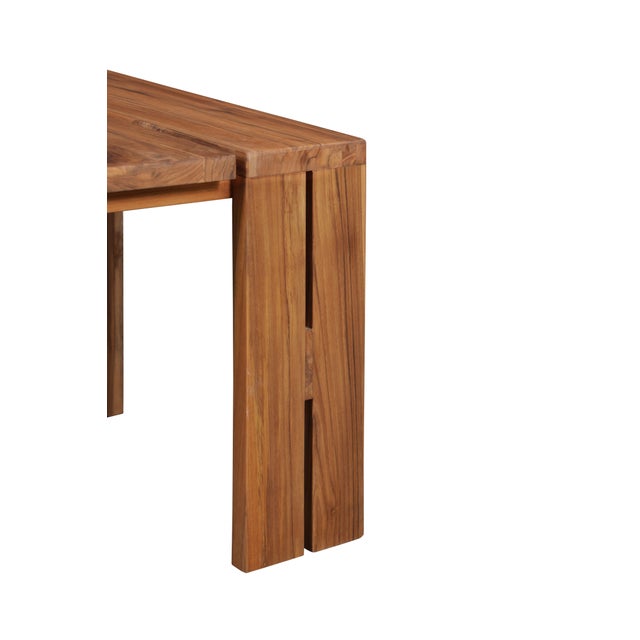 Paradiso Outdoor Teak Wood End Table For Sale - Image 4 of 8