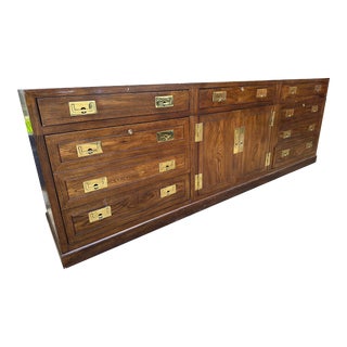 Mid 20th Century Henredon Scene One Campaign Credenza For Sale