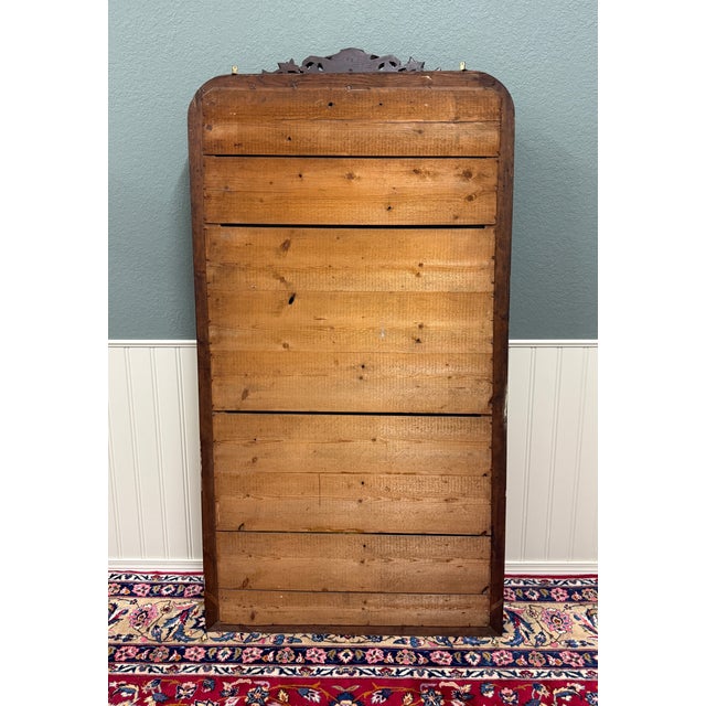 Antique French Renaissance Style Carved Oak Hunt Stag Pier Mirror Crown c.1880s For Sale - Image 17 of 17