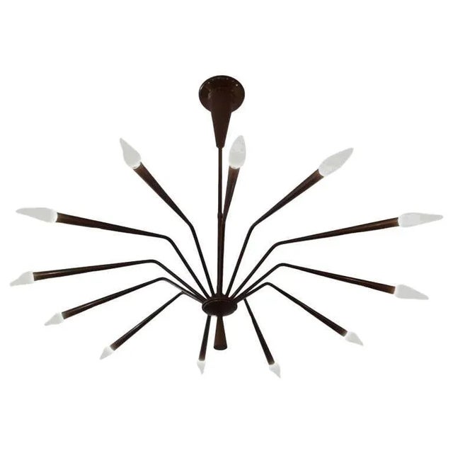 Oscar Torlasco Futurist Chandelier For Sale - Image 11 of 11
