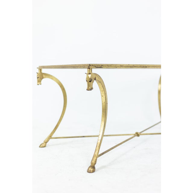 Metal Coffee Table in Gilt Iron from Maison Ramsay, 1950s For Sale - Image 7 of 8