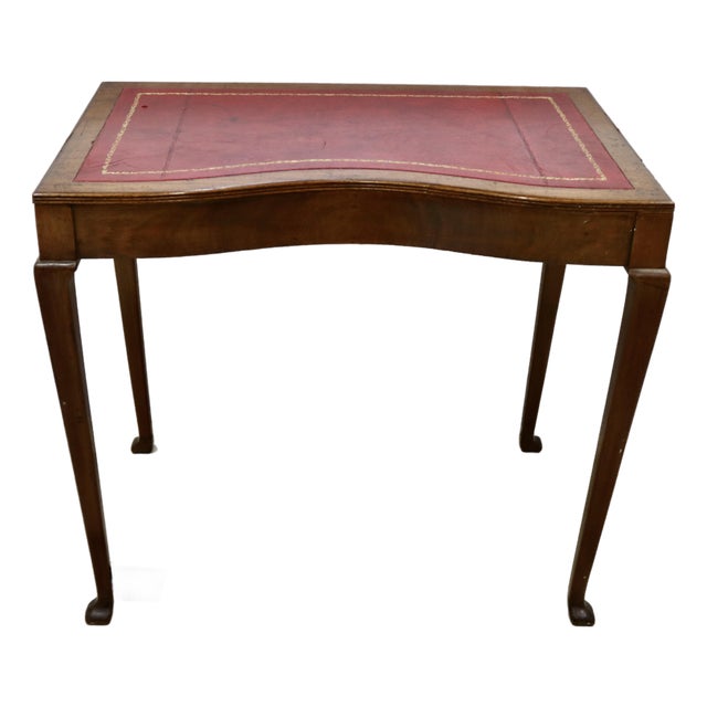 Gilt Leather Top Desk For Sale